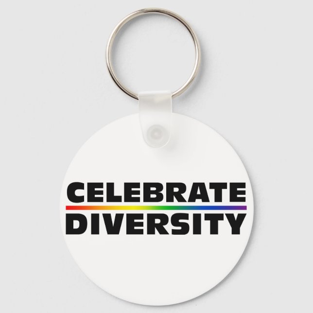 Celebrate Diversity Keychain (Front)