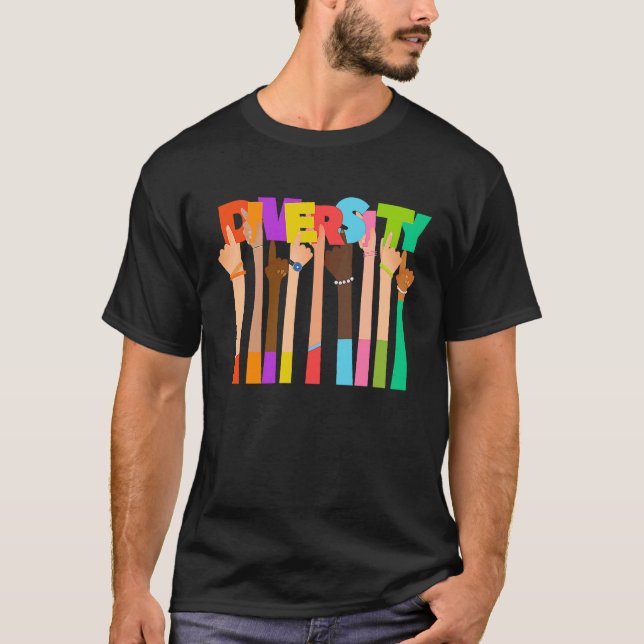 Celebrate Diversity Love Equality T-Shirt (Front)