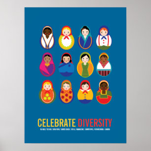 Celebrate Diversity Multicultural Day Poster