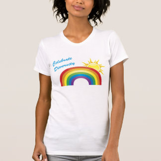 Celebrate Diversity Rainbow and Sun Tees