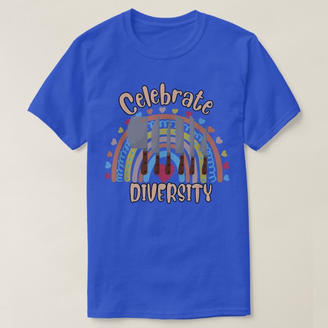 Celebrate Diversity  T-Shirt (Design Front)