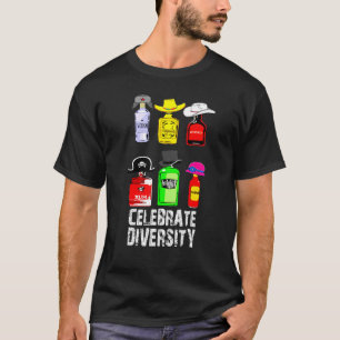 Celebrate Diversity Vodka Whiskey Gin Rum Wine Teq T-Shirt