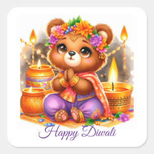 Celebrate Diwali Square Sticker