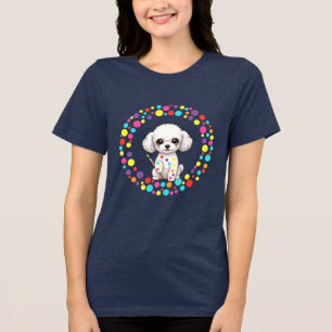 Celebrate Dot Day with My Teacup Poodle Tri-Blend Shirt