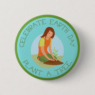 Celebrate Earth Day Button