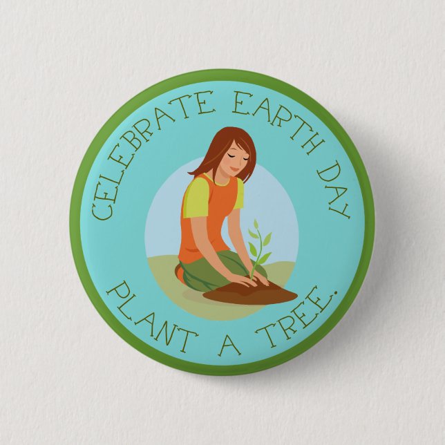 Celebrate Earth Day Button (Front)