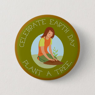 Celebrate Earth Day Button
