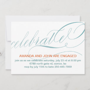 Celebrate Engagment Party Invitations