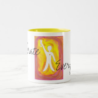 Celebrate Everyday! Two-Tone Coffee Mug