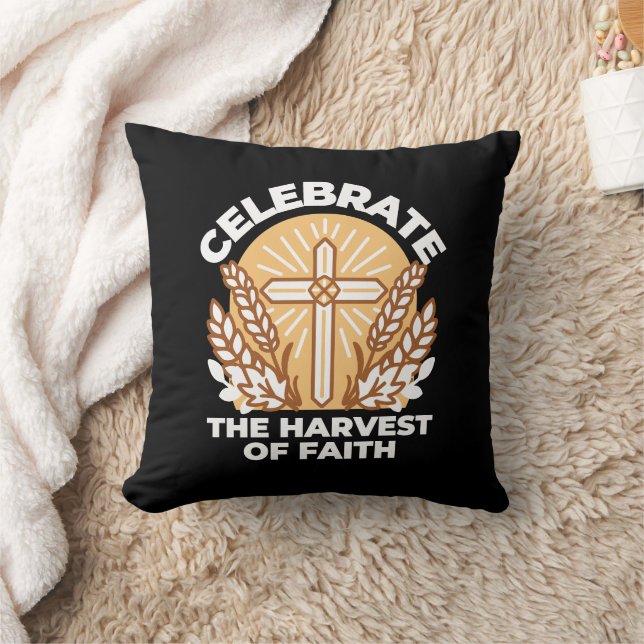 Celebrate Faith with Harvest – Inspirational Art Cushion (Blanket)
