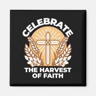 Celebrate Faith with Harvest – Inspirational Art Magnet