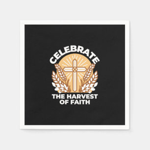 Celebrate Faith with Harvest – Inspirational Art Napkin