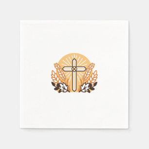 Celebrate Faith with Harvest – Inspirational Art Napkin