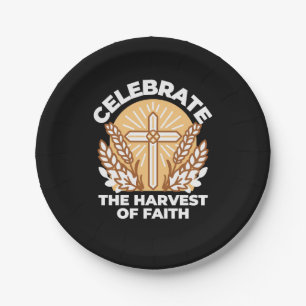 Celebrate Faith with Harvest – Inspirational Art Paper Plate