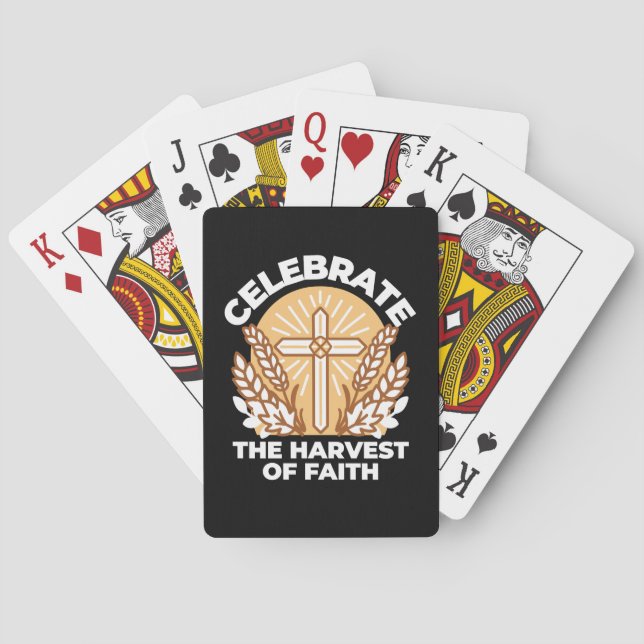 Celebrate Faith with Harvest – Inspirational Art Playing Cards (Back)
