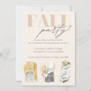 Celebrate Fall Party Invitation