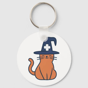 Celebrate Fall with a Feline Twist - One Spooky Nu Key Ring