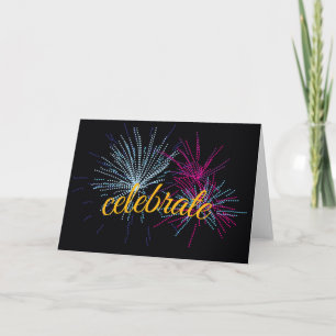 Celebrate Fireworks Card