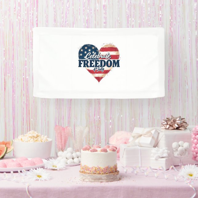 Celebrate Freedom 4th July Banner (Party)