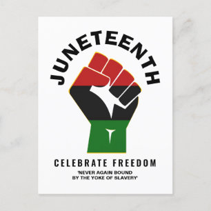 Celebrate Freedom JUNETEENTH Postcard