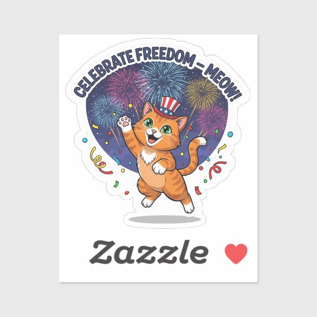 Celebrate Freedom – Meow! Patriotic Cat (Sheet)