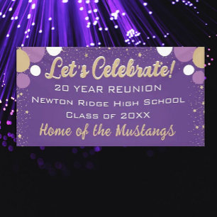 Celebrate! Fun Confetti Class Reunion banner