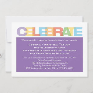 Celebrate Graduation Invitation