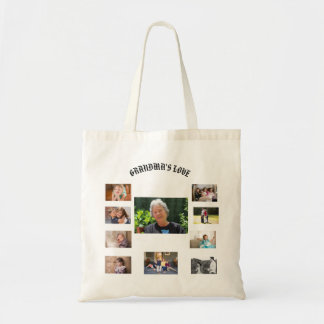 Celebrate Grandmas Love 10 photos Tote Bag