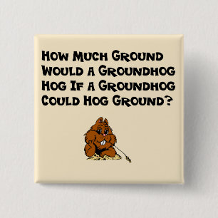 Celebrate Groundhog Day Button