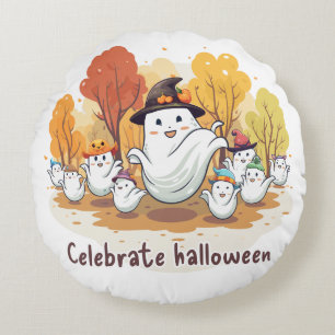 Celebrate Halloween Round Cushion