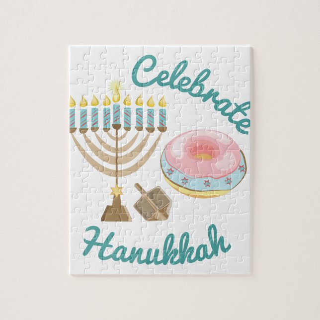 Celebrate Hanukkah Jigsaw Puzzle (Vertical)