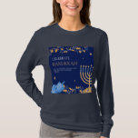 Celebrate Hanukkah T-Shirt<br><div class="desc">Light,  hope and peace. Celebrate Hanukkah.</div>
