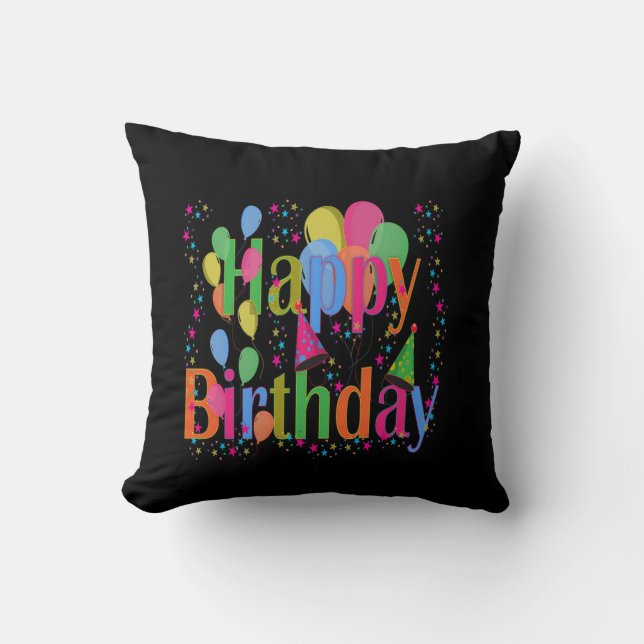 Celebrate Happy Birthday Cushion (Front)
