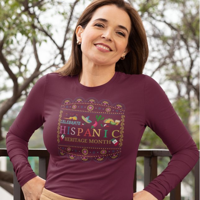 Celebrate Hispanic Heritage Month Design T-Shirt (Creator Uploaded)