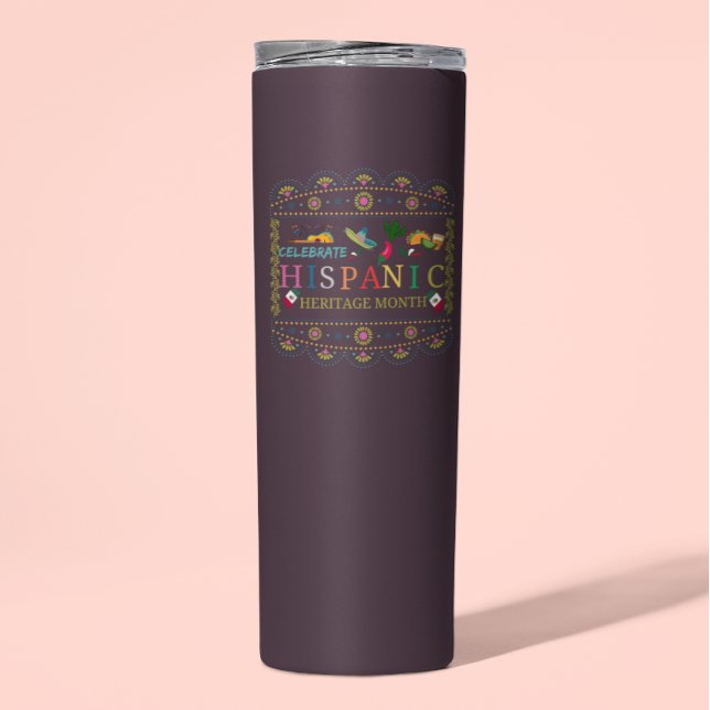 Celebrate Hispanic Heritage Month Design Thermal Tumbler (Creator Uploaded)