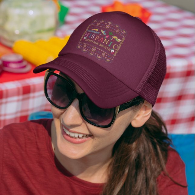 Celebrate Hispanic Heritage Month Design Trucker Hat (Creator Uploaded)