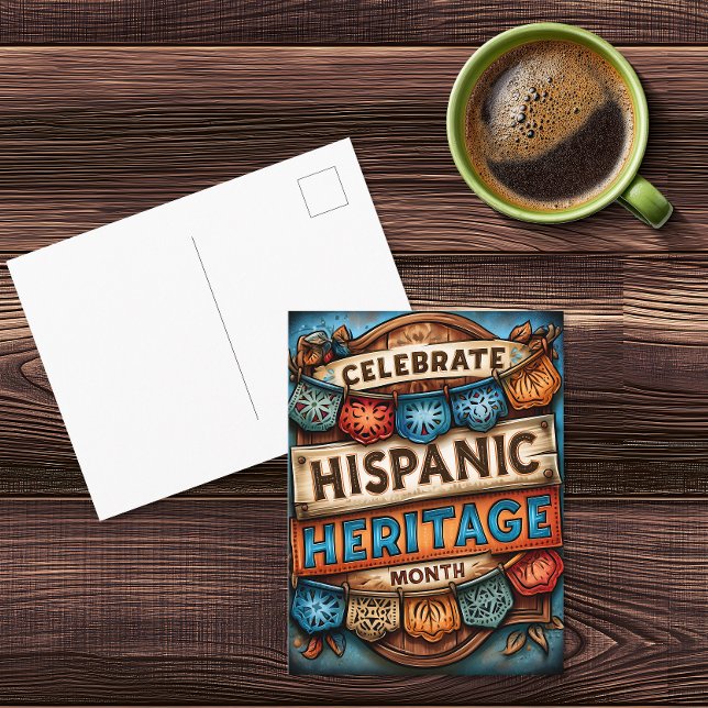 Celebrate Hispanic Heritage Month Postcard (Creator Uploaded)