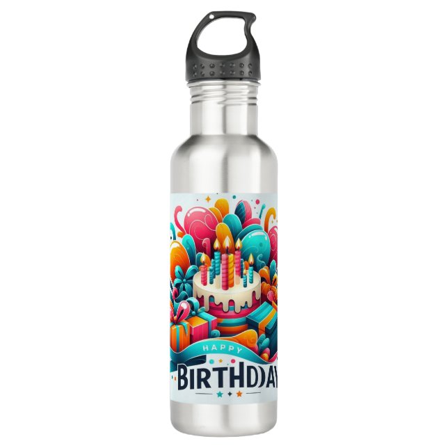 Celebrate Hydration in Style 710 Ml Water Bottle (Front)