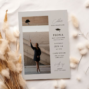 Celebrate in Style Elegant Graduation Party Invitation