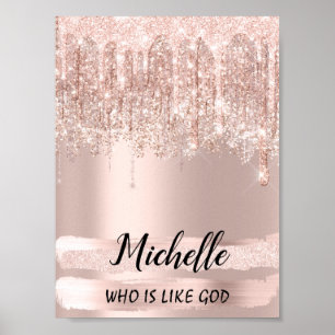 Celebrate in Style with the Michelle Name Meaning Poster