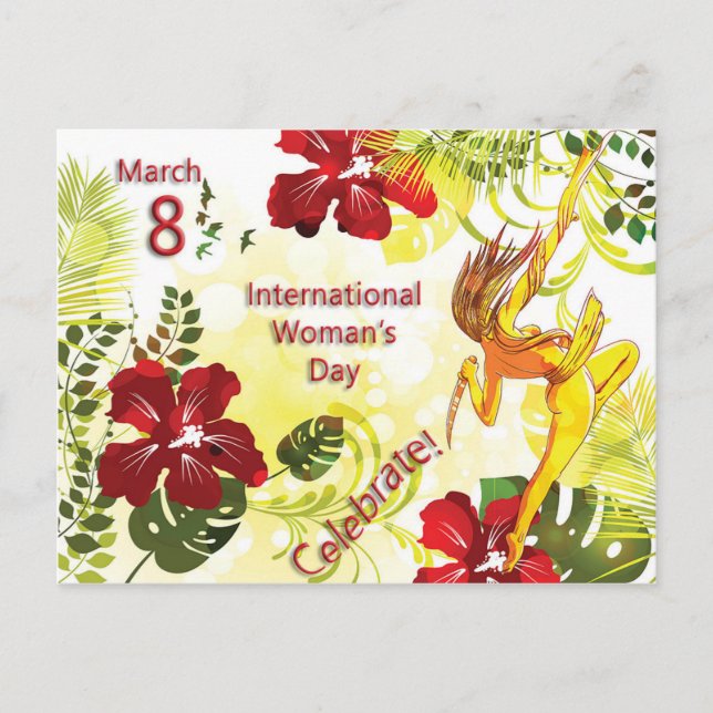 Celebrate - International Woman's Day Postcard (Front)