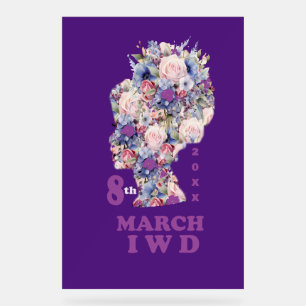 Celebrate international womens day 2025 empowering acrylic sign