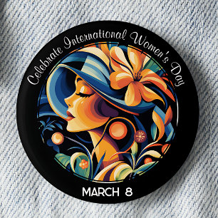 Celebrate International Women's Day 6 Cm Round Badge