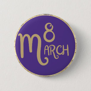 Celebrate international women's day 8th March 2025 6 Cm Round Badge