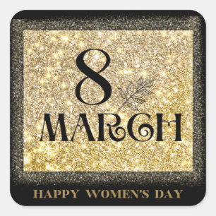 Celebrate international women's day 8th March 2025 Square Sticker