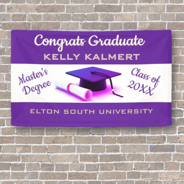 Celebrate it! Master's Degree Graduation  Banner (Creator Uploaded)