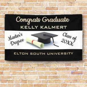 Celebrate it! Master's Degree Graduation  Banner