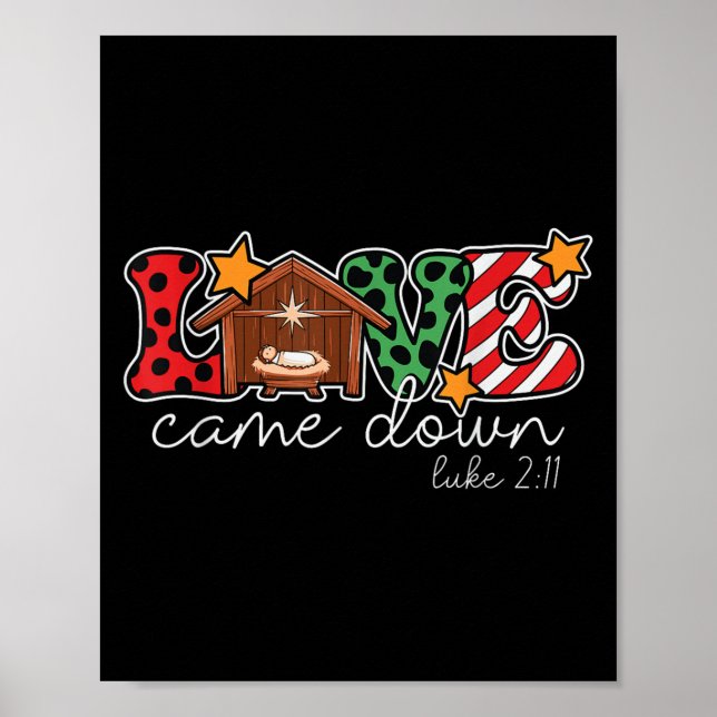 Celebrate Joyful Christian Christmas Bible, Love C Poster (Front)