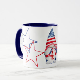 Celebrate July 4th Gnome Independence Day Gift Mug
