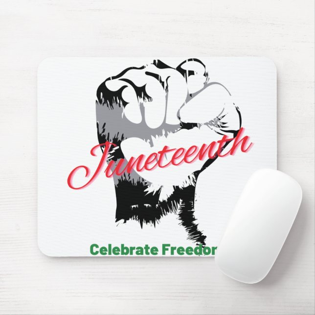 Celebrate Juneteenth Mousepad (With Mouse)